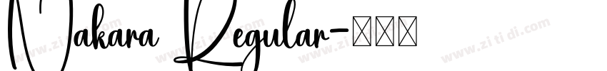 Nakara Regular字体转换